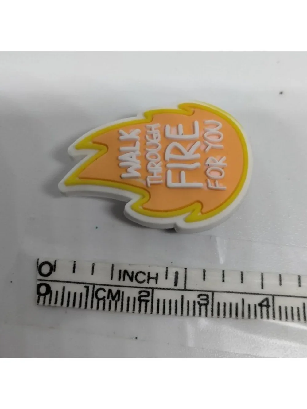 Walk through Fire For You Shoe Charm  Flame